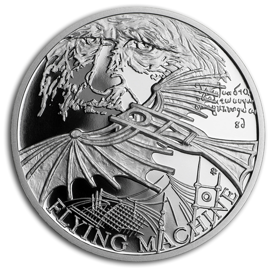 2019 Niue Silver Inventions of Leonardo da Vinci: Flying Machine 2019 Niue Silver Inventions of Leonardo da Vinci: Flying Machine